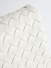 White Weave Clutch Bag - Image 6 of 9