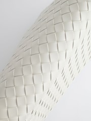 White Weave Clutch Bag - Image 9 of 9