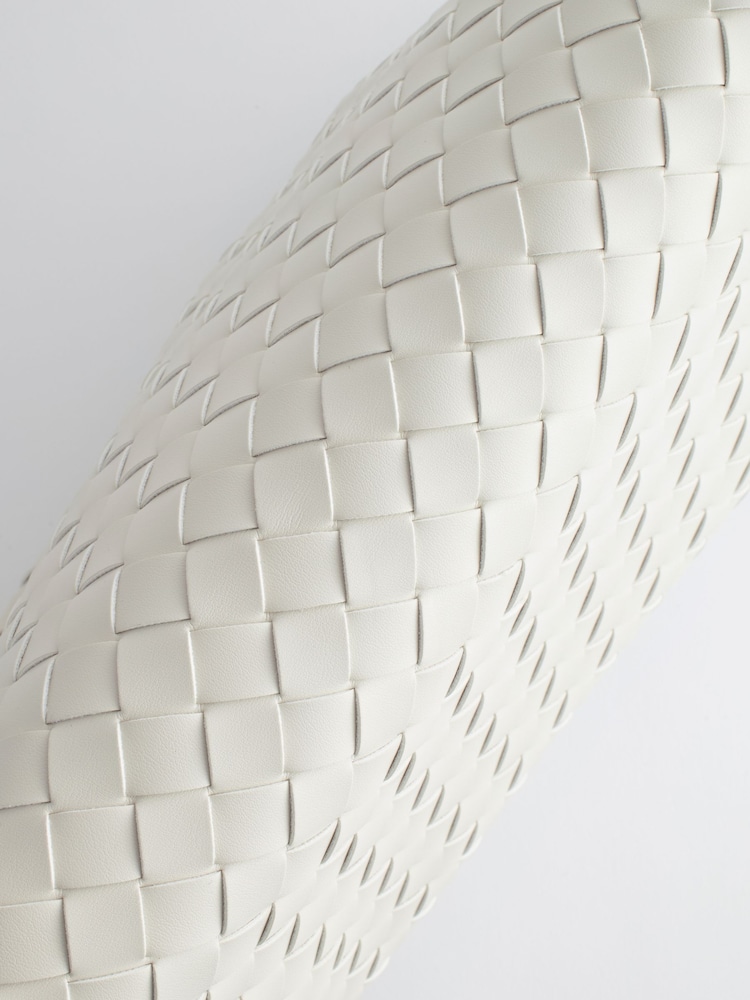 White Weave Clutch Bag - Image 9 of 9