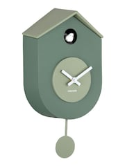 Karlsson Green Grato Cuckoo Wall Clock - Image 2 of 4