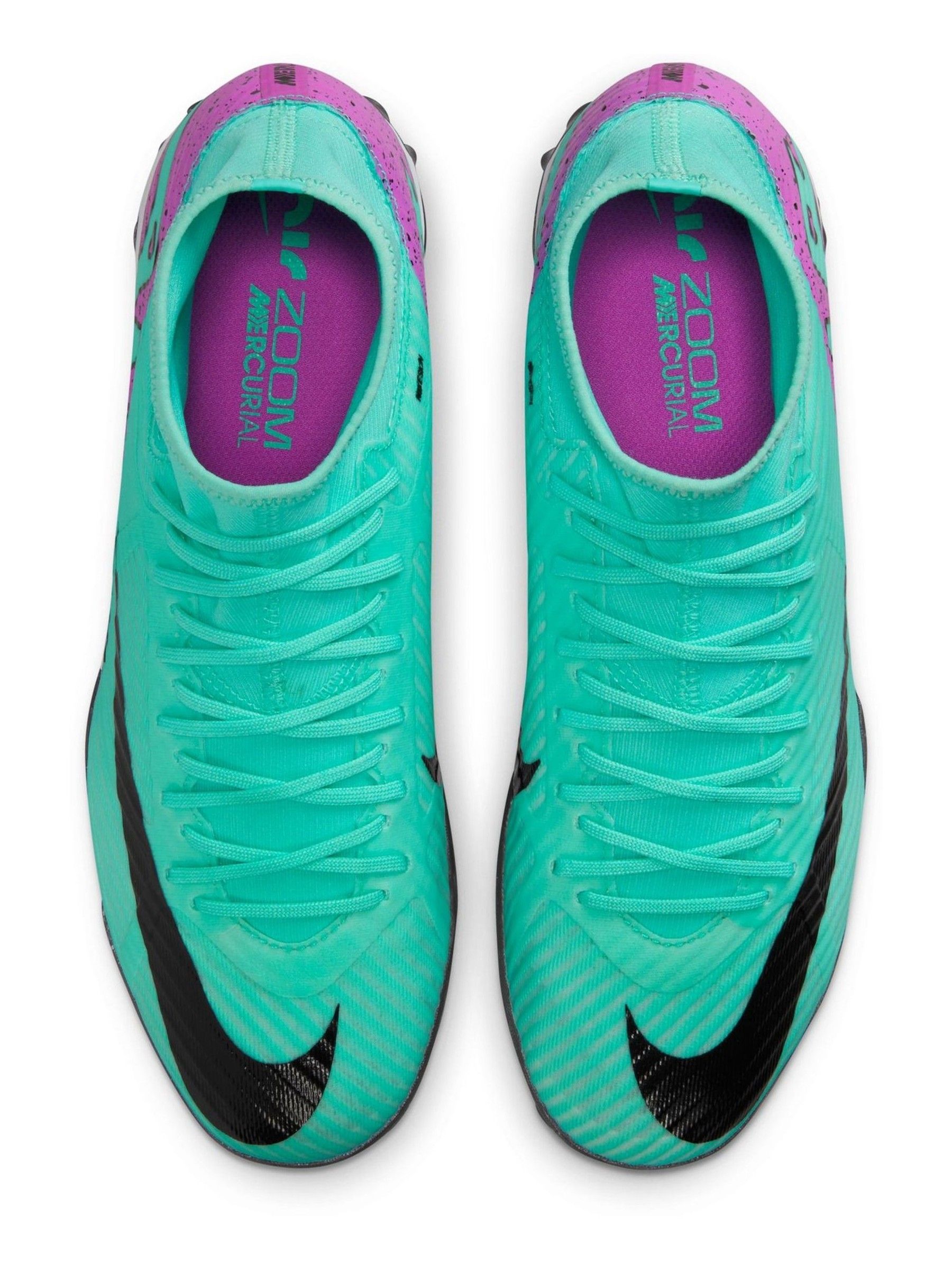 Buy Nike Green Zoom Mercurial Superfly 9 Academy Turf Football Boots from Next Luxembourg