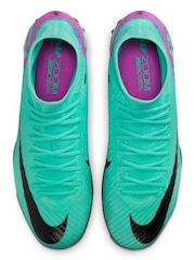 Nike Green Zoom Mercurial Superfly 9 Academy Turf Football Boots - Image 7 of 10
