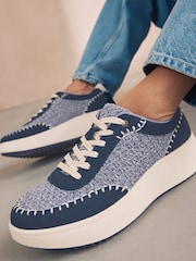 Navy Forever Comfort® Chunky Texture Trainers - Image 2 of 8