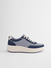 Navy Forever Comfort® Chunky Texture Trainers - Image 3 of 8