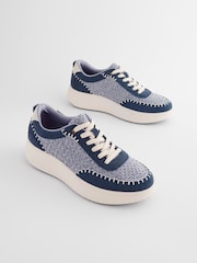 Navy Forever Comfort® Chunky Texture Trainers - Image 4 of 8