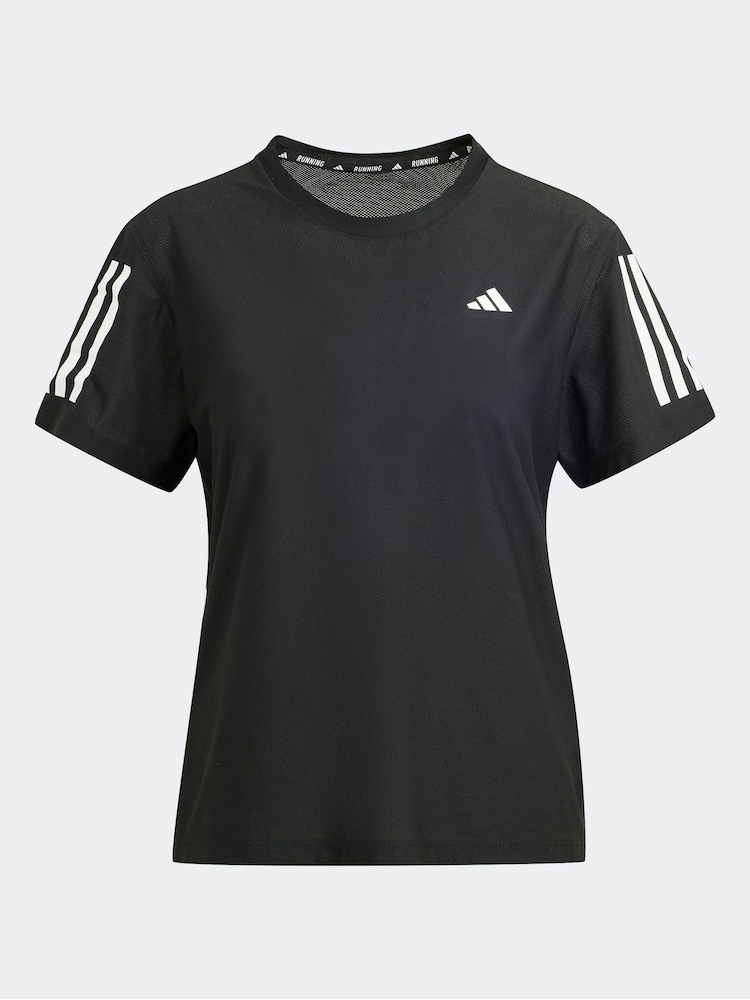 adidas Black Own The Run T-Shirt - Image 8 of 8