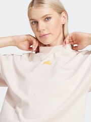 adidas Pink 100% Cotton Sportswear Future Icons 3-Stripes T-Shirt - Image 5 of 7