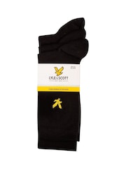 Black Lyle & Scott Socks 3 Pack - Image 2 of 3