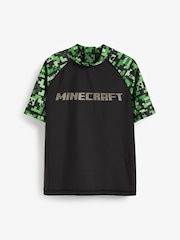 Green Minecraft Rash Vest (3-16yrs) - Image 2 of 3