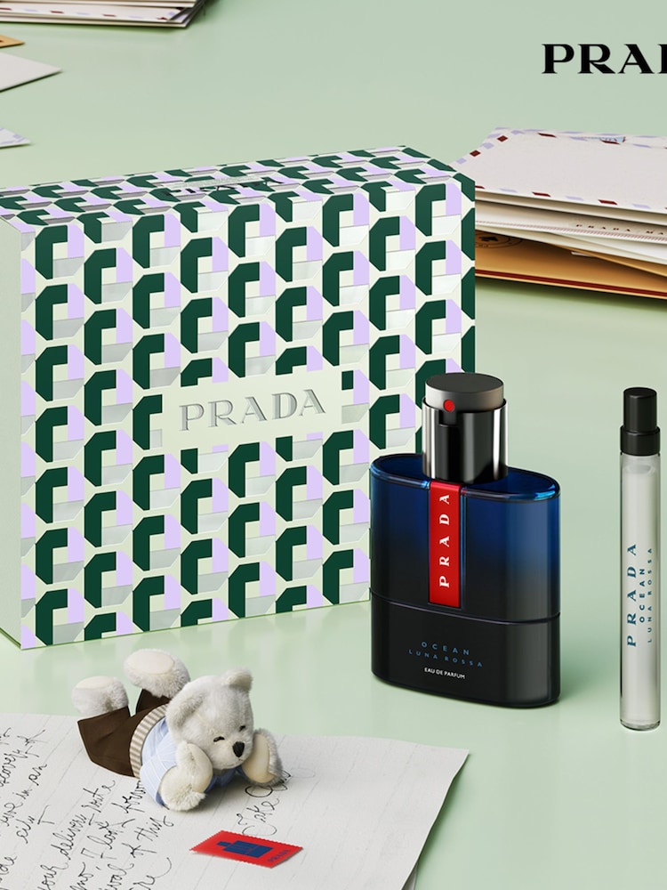 Prada Luna Rossa Ocean Eau de Parfum 50ml Gift Set - Image 2 of 5 Prada Luna Rossa Ocean Eau de Parfum 50ml Gift Set - Image 2 of 5