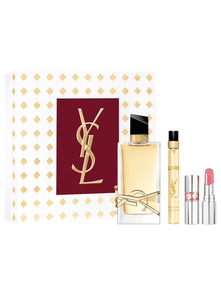 Yves Saint Laurent LIBRE Eau de Parfum 90ml & Mini Loveshine Lipstick Gift Set Worth Over £185 - Image 1 of 7 Yves Saint Laurent LIBRE Eau de Parfum 90ml & Mini Loveshine Lipstick Gift Set Worth Over £185 - Image 1 of 7