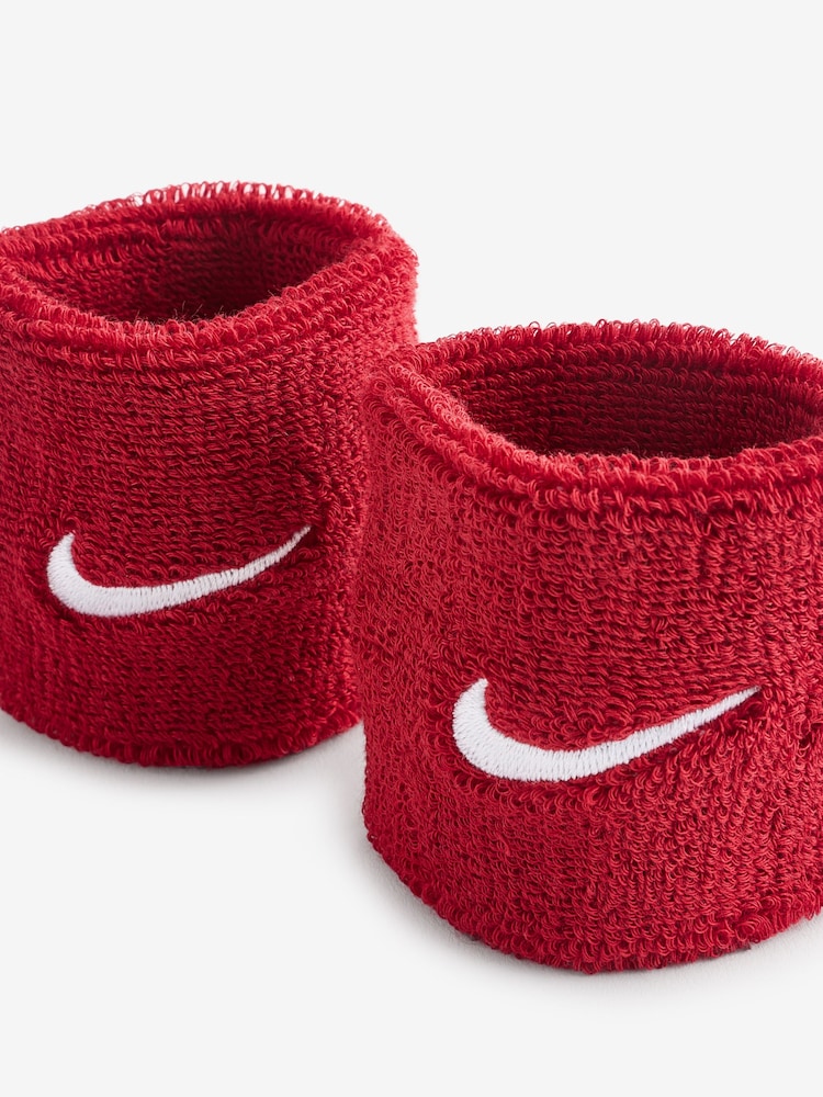 Nike Red Swoosh Wristband - Image 3 of 4