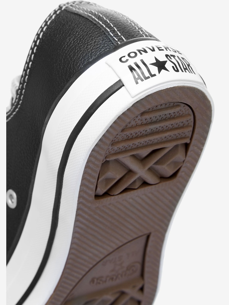 Converse Black Leather Ox Trainers - Image 14 of 15