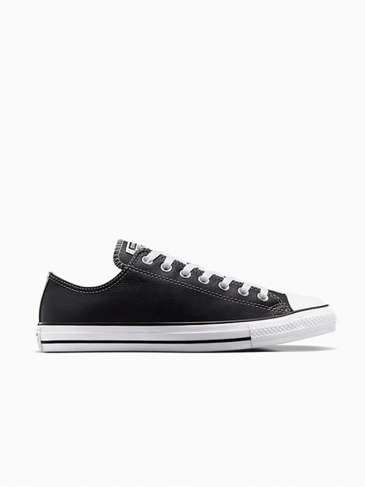 Converse Black Leather Ox Trainers - Image 4 of 15