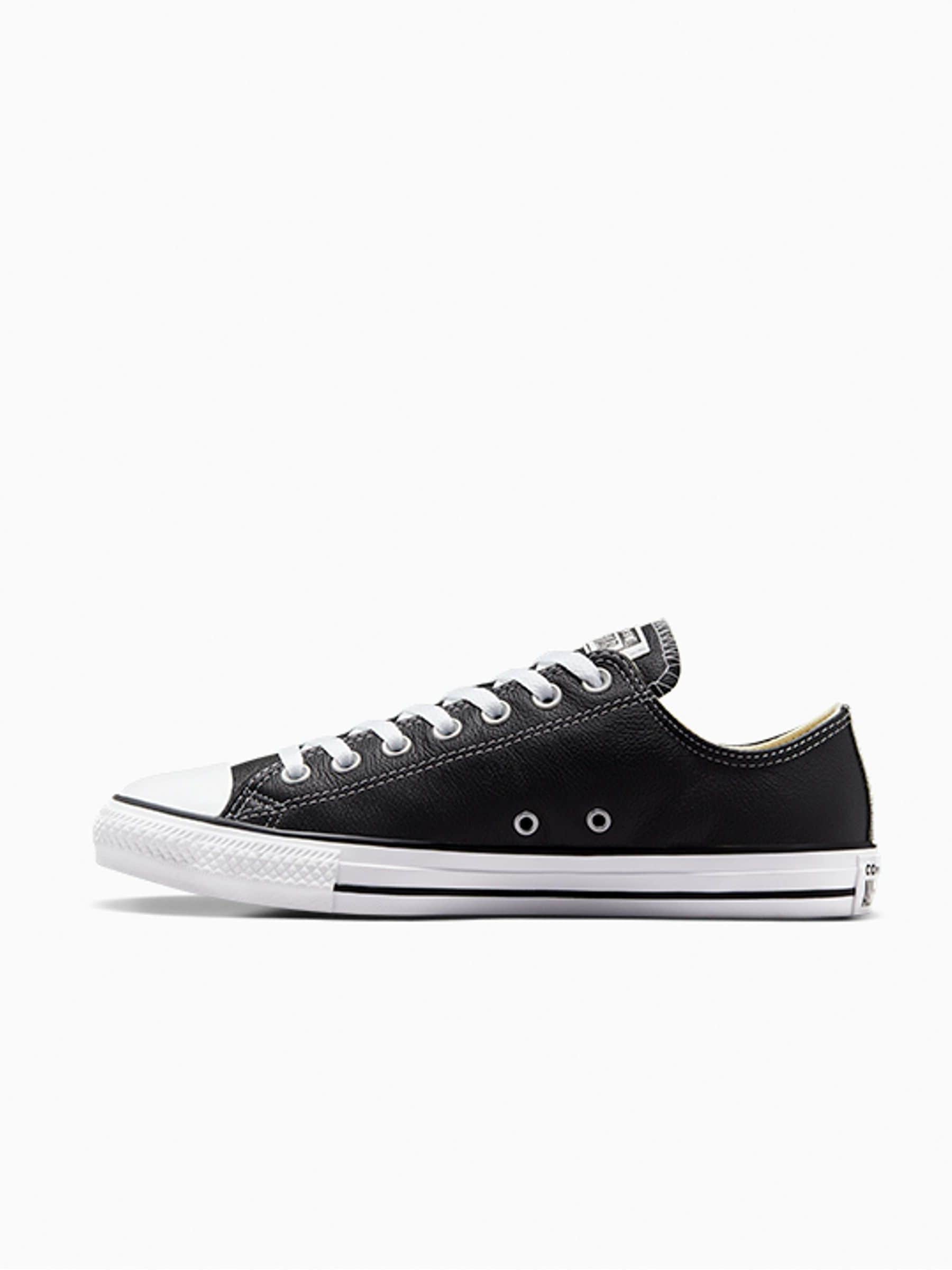Buy Converse Black Leather Chuck Ox Trainers from Next USA