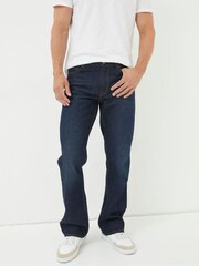 FatFace Navy Blue Bootcut Jeans - Image 3 of 5
