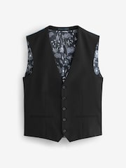 Black Regular Fit Waistcoat - Image 3 of 6
