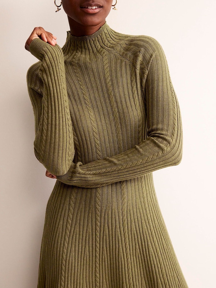 Boden Green Tessa Knitted Dress - Image 5 of 7
