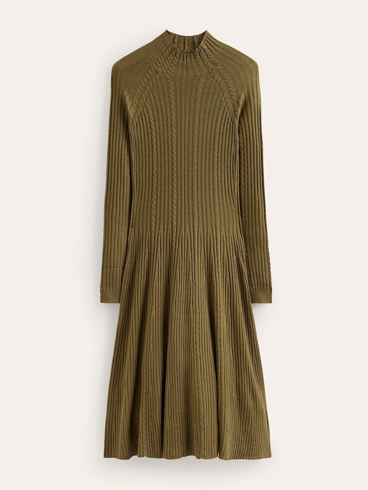 Boden Green Tessa Knitted Dress - Image 6 of 7