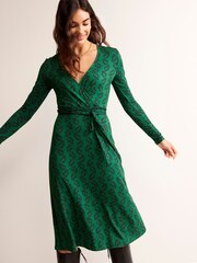 Boden Green Nina Jersey Midi Dress - Image 3 of 5