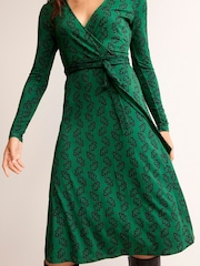 Boden Green Nina Jersey Midi Dress - Image 4 of 5
