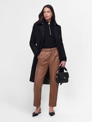 Barbour® International Camel Agusta Faux Leather Trousers - Image 1 of 6