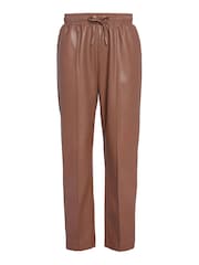 Barbour® International Camel Agusta Faux Leather Trousers - Image 6 of 6