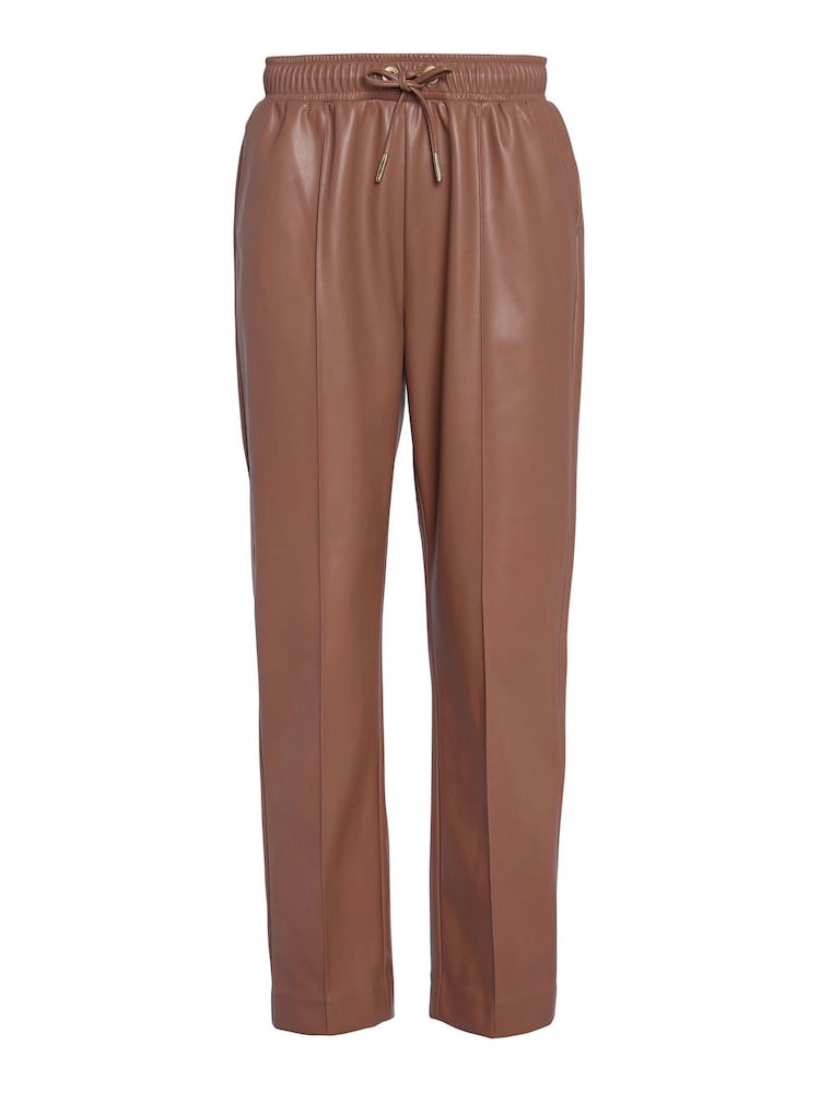 Barbour® International Camel Agusta Faux Leather Trousers - Image 6 of 6 Barbour® International Camel Agusta Faux Leather Trousers - Image 6 of 6