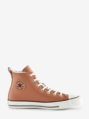 Converse Sand Fleece Lined All Star High Top Trainers - Image 1 of 10