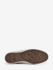 Converse Sand Fleece Lined All Star High Top Trainers - Image 6 of 10