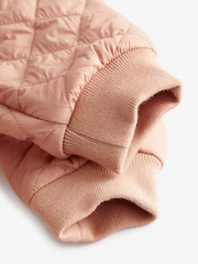 Camel Brown Shower Resistant Skirted Quilted Coat (3mths-7yrs) - Image 10 of 11