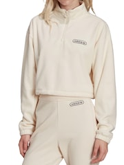 Кремовая толстовка с короткой молнией adidas Originals Vintage Sports - Image 4 of 7