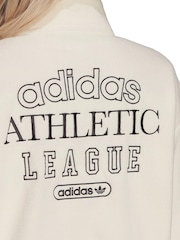Кремовая толстовка с короткой молнией adidas Originals Vintage Sports - Image 6 of 7