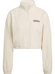 Кремовая толстовка с короткой молнией adidas Originals Vintage Sports - Image 7 of 7