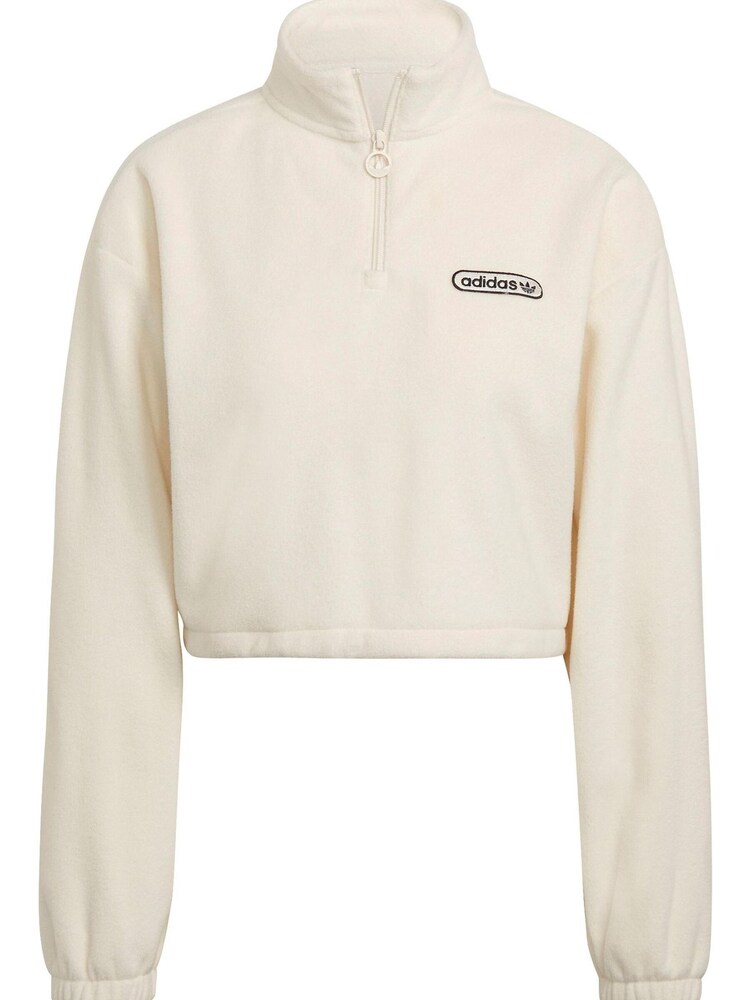 Кремовая толстовка с короткой молнией adidas Originals Vintage Sports - Image 7 of 7