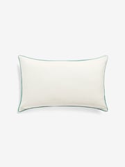 Nina Campbell Teal Blue Obi Embroidered Cushion - Image 3 of 5