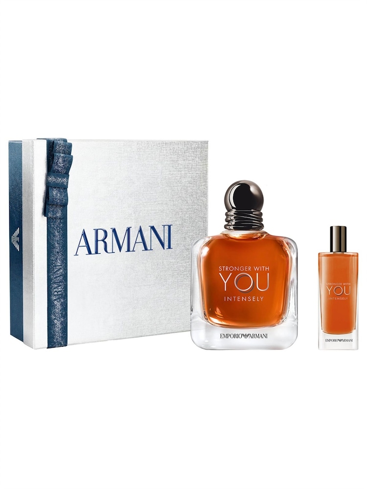 Armani Beauty Stronger With You Intensely Eau de Parfum 100ml Gift Set - Image 1 of 4 Armani Beauty Stronger With You Intensely Eau de Parfum 100ml Gift Set - Image 1 of 4