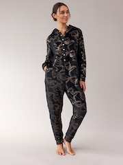 B by Ted Baker Foil Print Black Onesie - Image 2 of 8