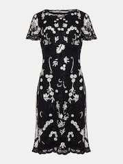 Phase Eight Blue Floris Embroidered Dress - Image 6 of 6