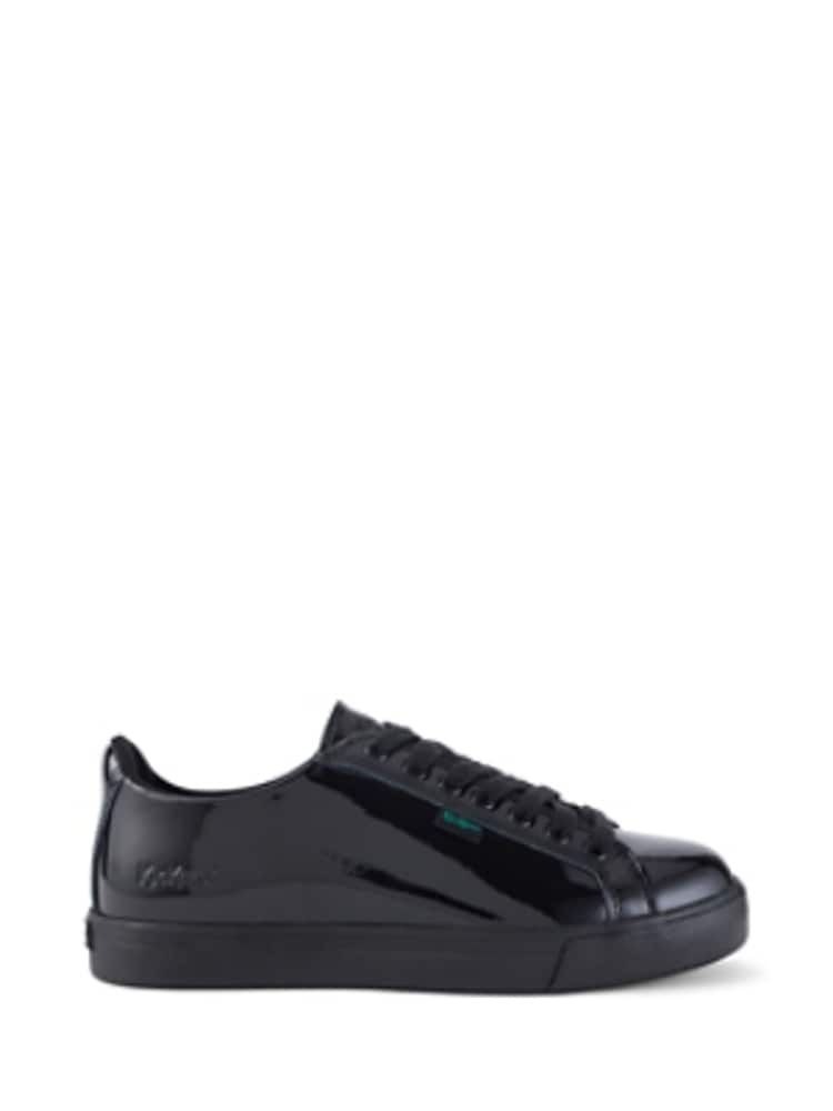 Kickers Black Patent Tovni Lacer Leather Shoes - Image 1 of 7