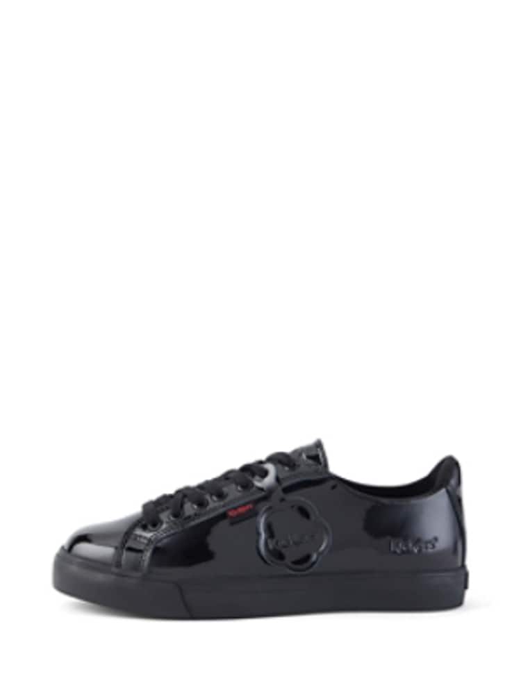 Kickers Black Patent Tovni Lacer Leather Shoes - Image 2 of 7