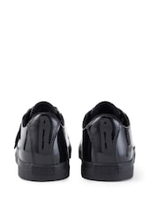 Kickers Black Leather Patent Tovni Lacer School Shoes - Image 9 of 10
