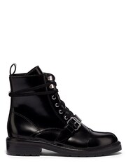 AllSaints Black Donita Ankle Calf Boots - Image 1 of 2