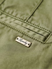 Superdry Green Chino Hot Shorts - Image 5 of 5