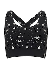 Pour Moi Black Energy Star Foil Crop Top - Image 3 of 4