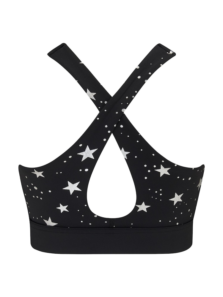 Pour Moi Black Energy Star Foil Crop Top - Image 4 of 4