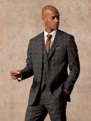 Skopes Grey Leone Check Tailored Fit Suit Jacket - Image 1 of 6