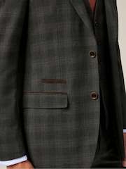 Skopes Grey Leone Check Tailored Fit Suit Jacket - Image 4 of 6