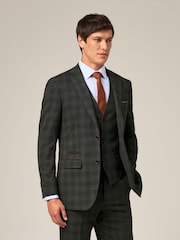 Skopes Grey Leone Check Suit Waistcoat - Image 3 of 5