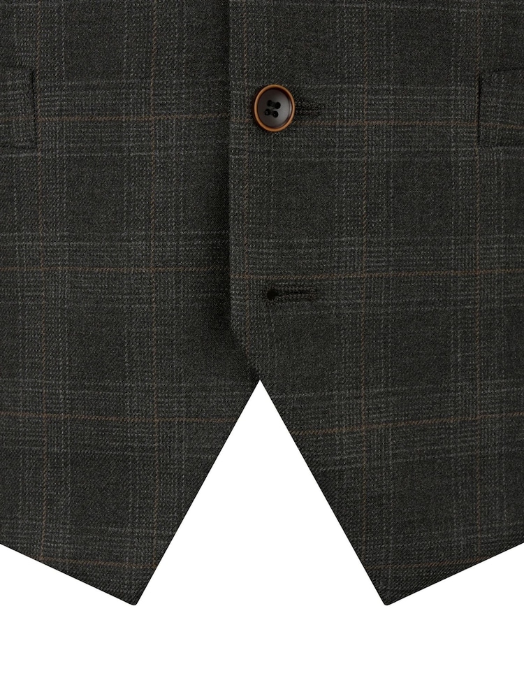 Skopes Grey Leone Check Suit Waistcoat - Image 5 of 5 Skopes Grey Leone Check Suit Waistcoat - Image 5 of 5